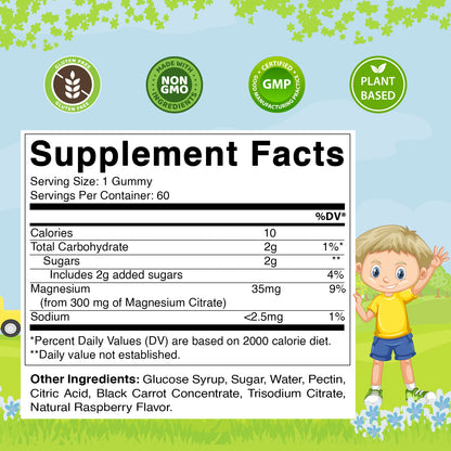 Kids Magnesium 35mg 60 Gummies