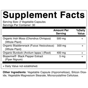 Irish Sea Moss 60 Vegetable Capsules