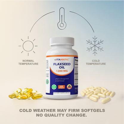 Flaxseed Oil 1200 mg 120 Softgels