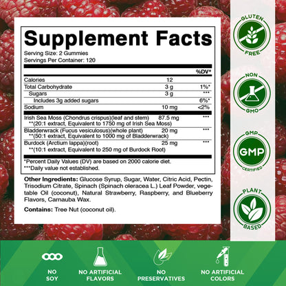 Irish Sea Moss Gummies - 3000 mg - 240 Vegan Gummies