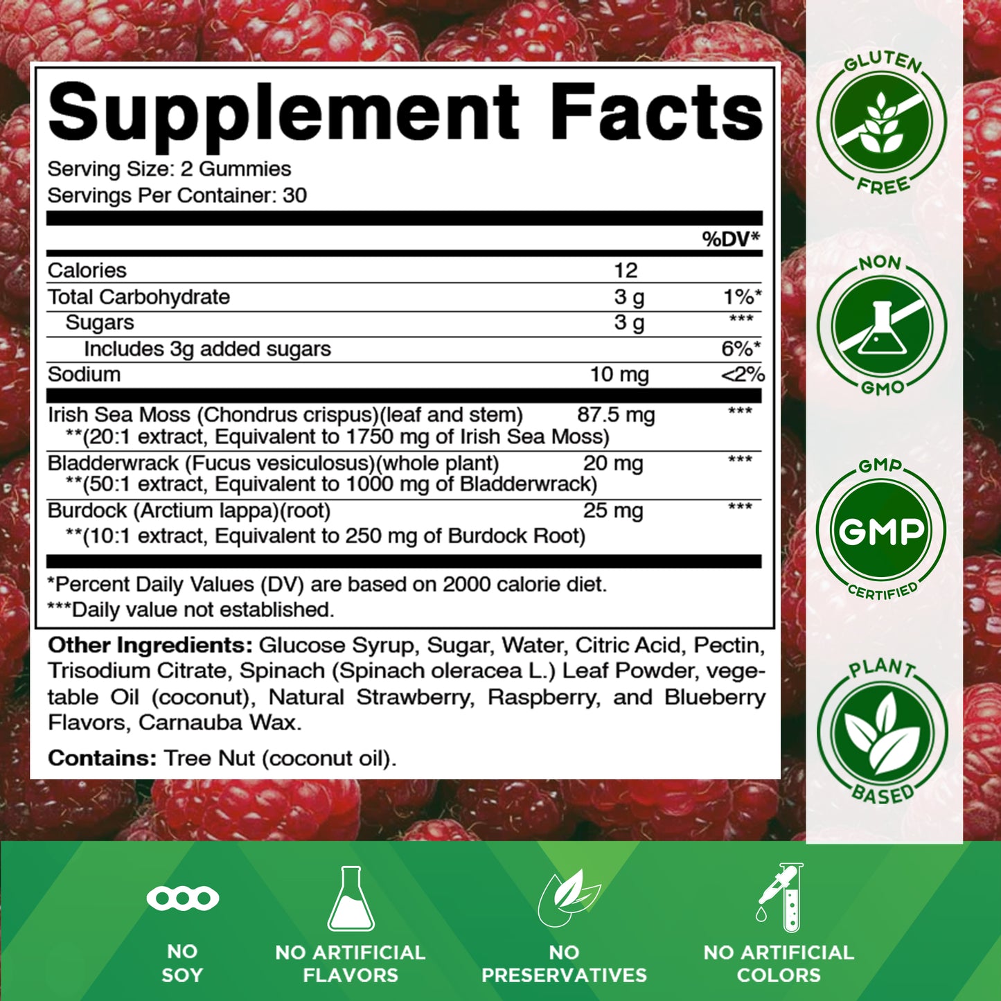 Irish Sea Moss - 60 Vegan Gummies