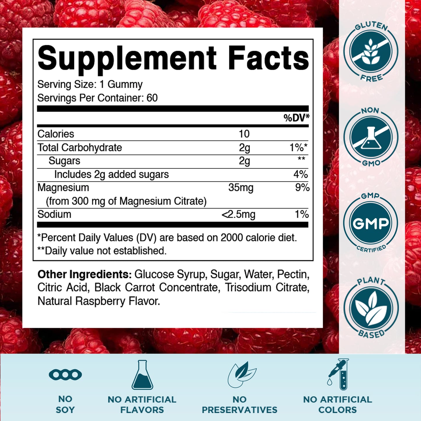 Kids Magnesium 35mg 60 Gummies