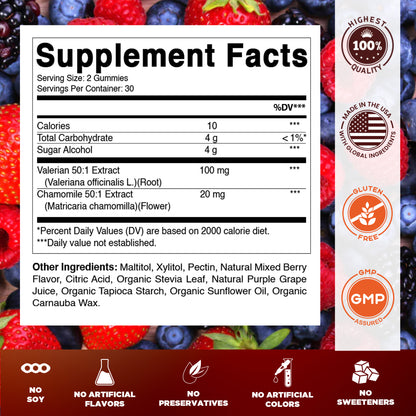 Valerian Root + Chamomile Gummies