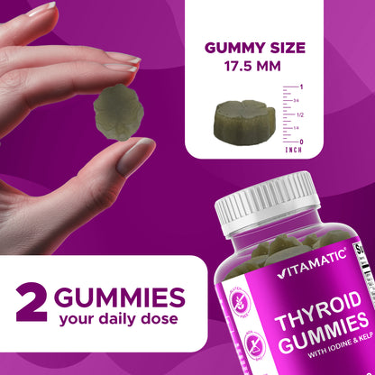 Thyroid Support with Kelp & Iodine - 60 Gummies