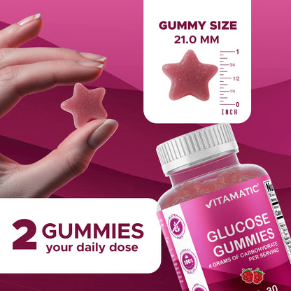 Glucose Energy Gummies, 60 Gummies