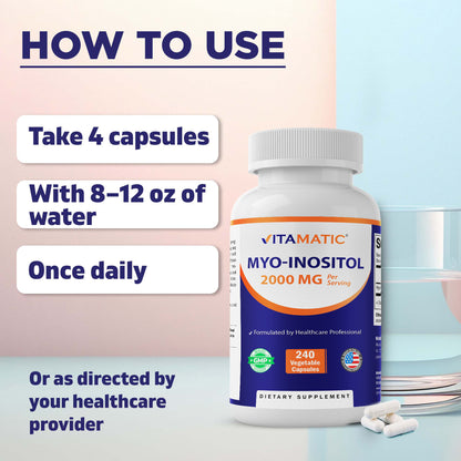 Myo-Inositol 2000 mg Per Serving Capsules