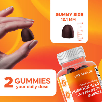 Vitamatic Pumpkin Seed 20:1 Extract Gummies, Sugar Free, 60ct