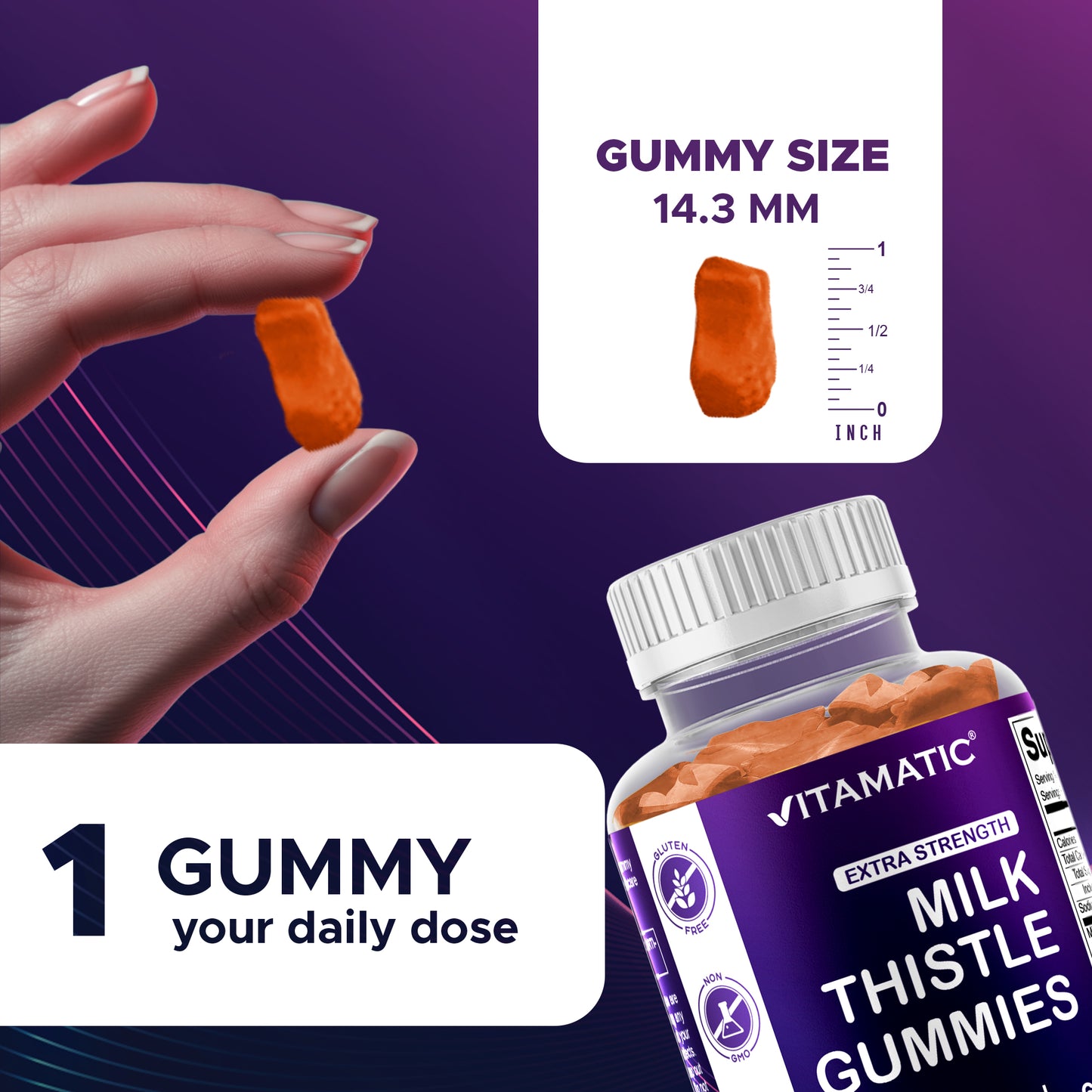 Milk Thistle Gummies 3000mg - 60 Gummies