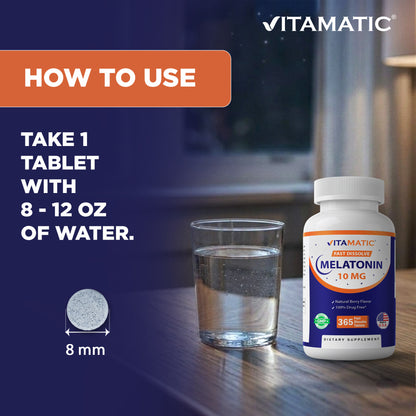 Melatonin 10mg 365 Fast Dissolve Tablets