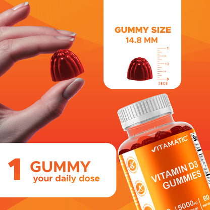 Vitamin D3 5000 IU - 60 Gummies