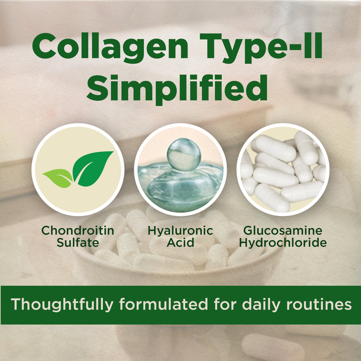 Chicken Collagen 3000mg per Serving Capsules