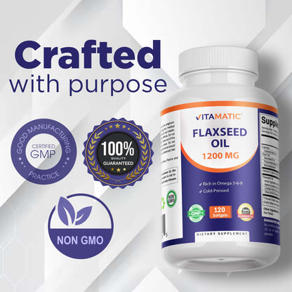Flaxseed Oil 1200 mg 120 Softgels