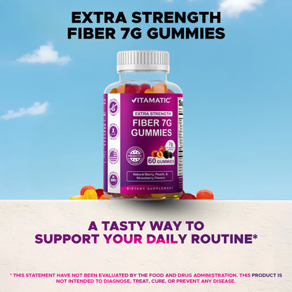 Vitamatic Fiber 7G per Serving, 60 Gummies