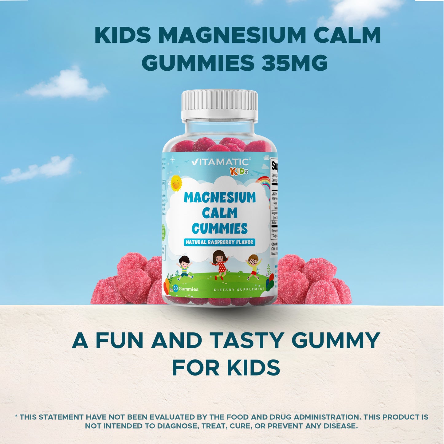 Kids Magnesium 35mg 60 Gummies