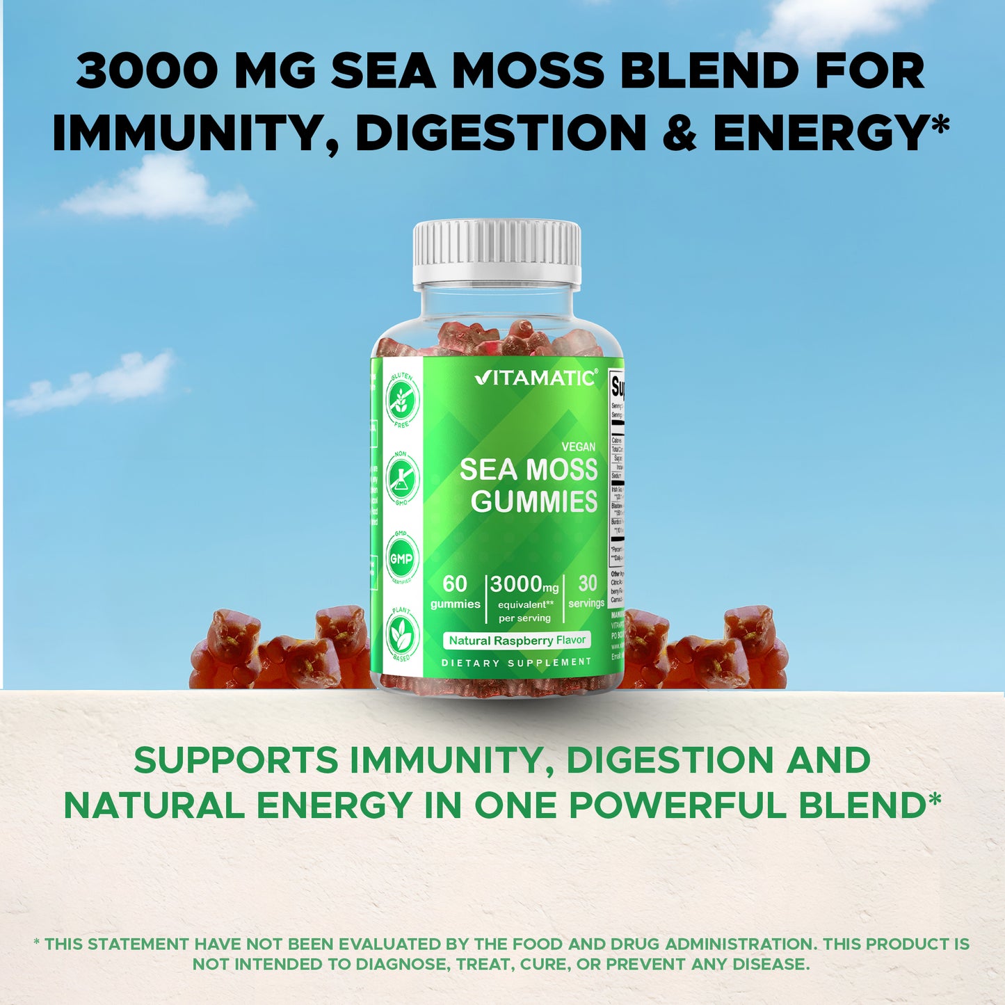 Irish Sea Moss - 60 Vegan Gummies