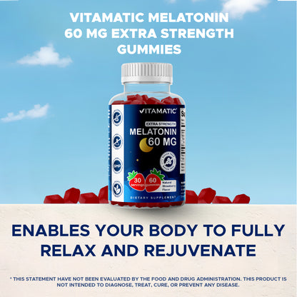 Sugar Free Melatonin 60mg - 60 Gummies