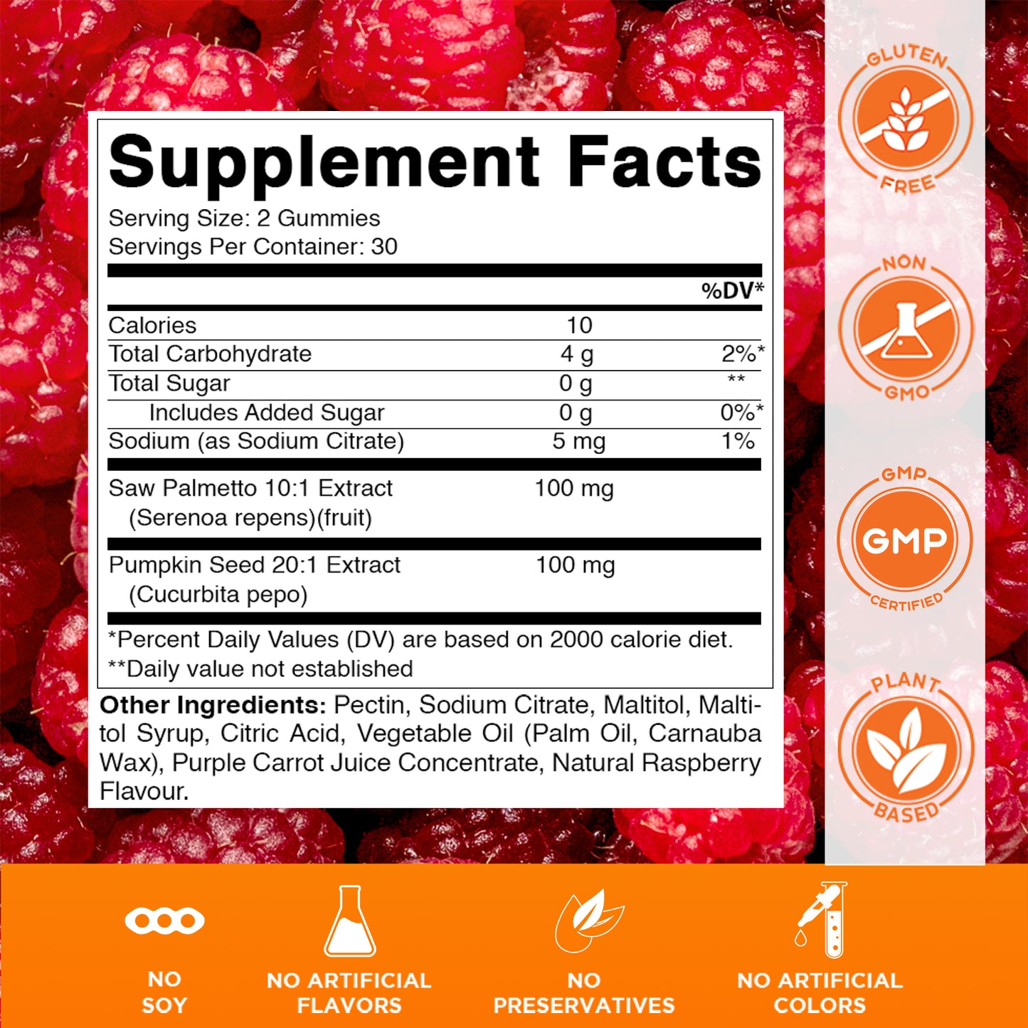 Vitamatic Pumpkin Seed 20:1 Extract Gummies, Sugar Free, 60ct