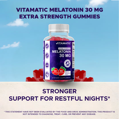 Sugar Free Melatonin 30mg - 60 Gummies