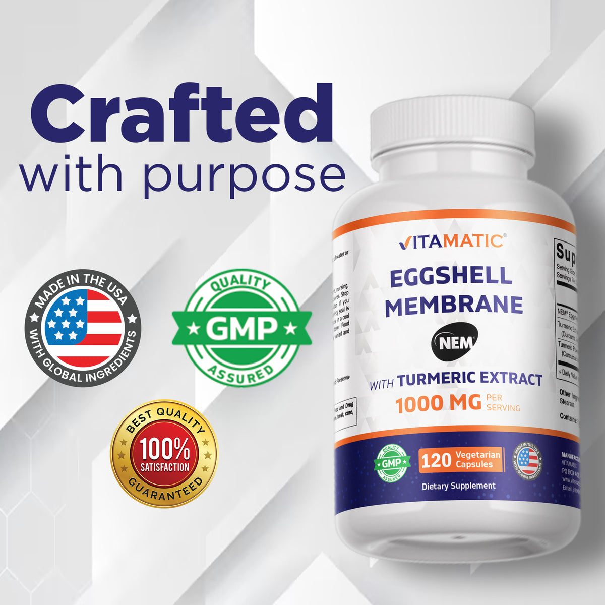 Eggshell Membrane (NEM) + Turmeric Capsules