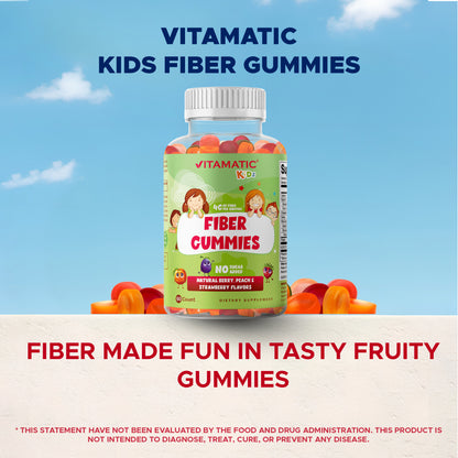 Kids Fiber Prebiotic Gummies, 60 Gummies