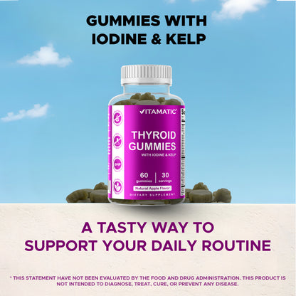 Thyroid Support with Kelp & Iodine - 60 Gummies