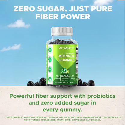 Moringa 100mg (50:1 Extract), Natural Mixed Fruit Flavor, 60 Gummies