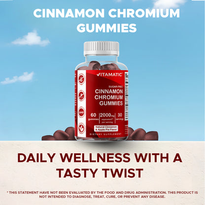 Sugar Free Cinnamon with Chormium 60 Gummies