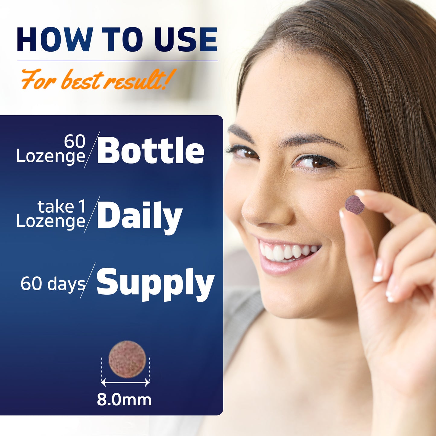 Methyl B12 (Methyl-cobalamin) 10,000 mcg - 60 Lozenges