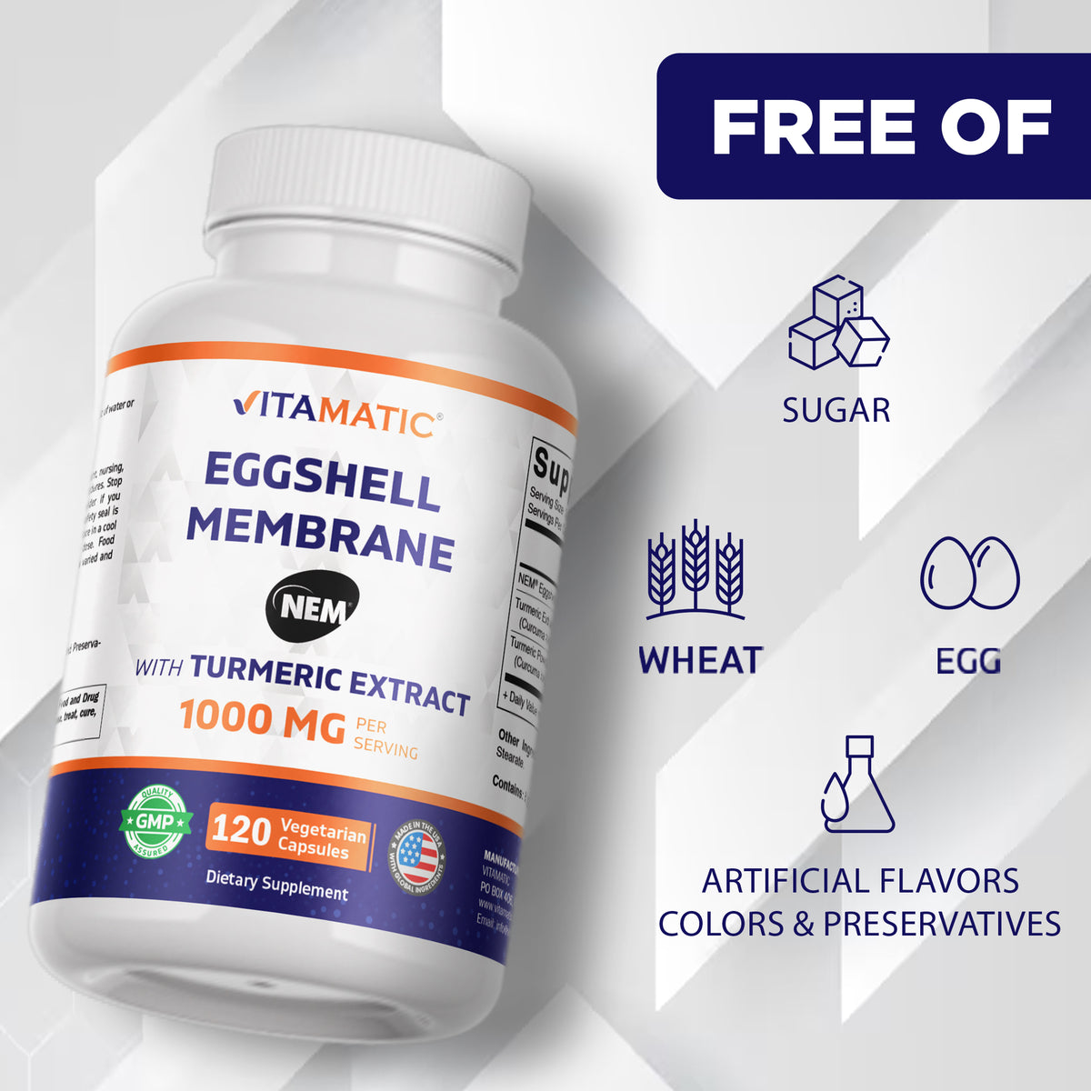 Eggshell Membrane (NEM) + Turmeric Capsules