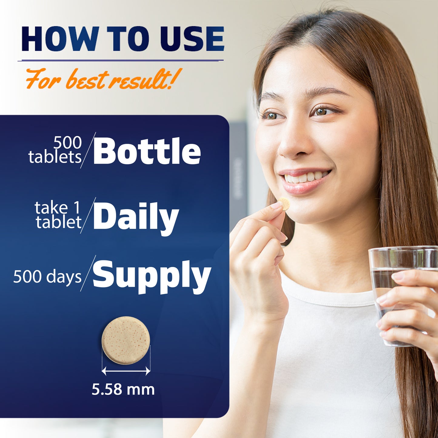 Folic Acid 400mcg - 500 Vegetarian Tablets