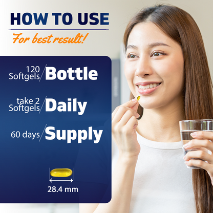 Vitamatic Vegan Omega 3-6-9 Complex 1250mg - 120 Softgels