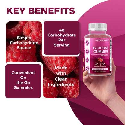Glucose Energy Gummies, 60 Gummies