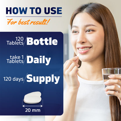 TMG Supplements 1000mg - 120 Vegetarian Tablets