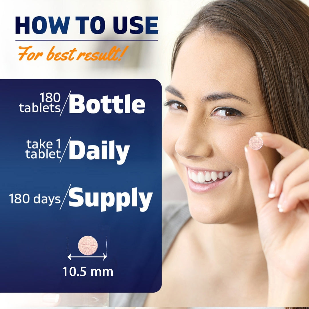 Folic Acid B6 & B12 - 180 Tablets