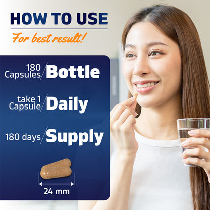 Milk Thistle with Dandelion Root - 180 Vegetarian Capsules