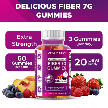 Vitamatic Fiber 7G per Serving, 60 Gummies