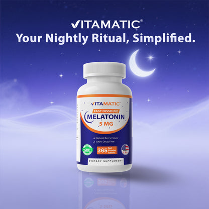 Melatonin 5 mg - 365 Fast Dissolve Tablets