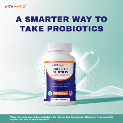 Bacillus Subtilis 10 Billion CFU DR Capsule 60 Capsules