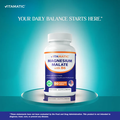 Magnesium Malate 2000mg 90 Vegetarian Tablets