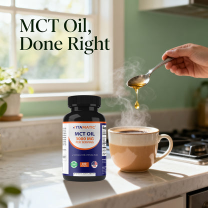 MCT Oil Softgels 3000 mg - 180 Softgels