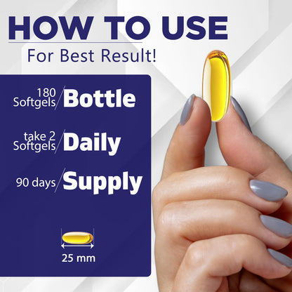 Pumpkin Seed Oil 2000mg Softgel - 180 Softgels