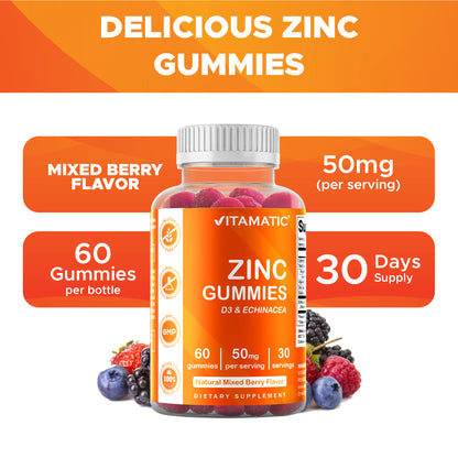 Zinc 50 mg - 60 Vegan Gummies