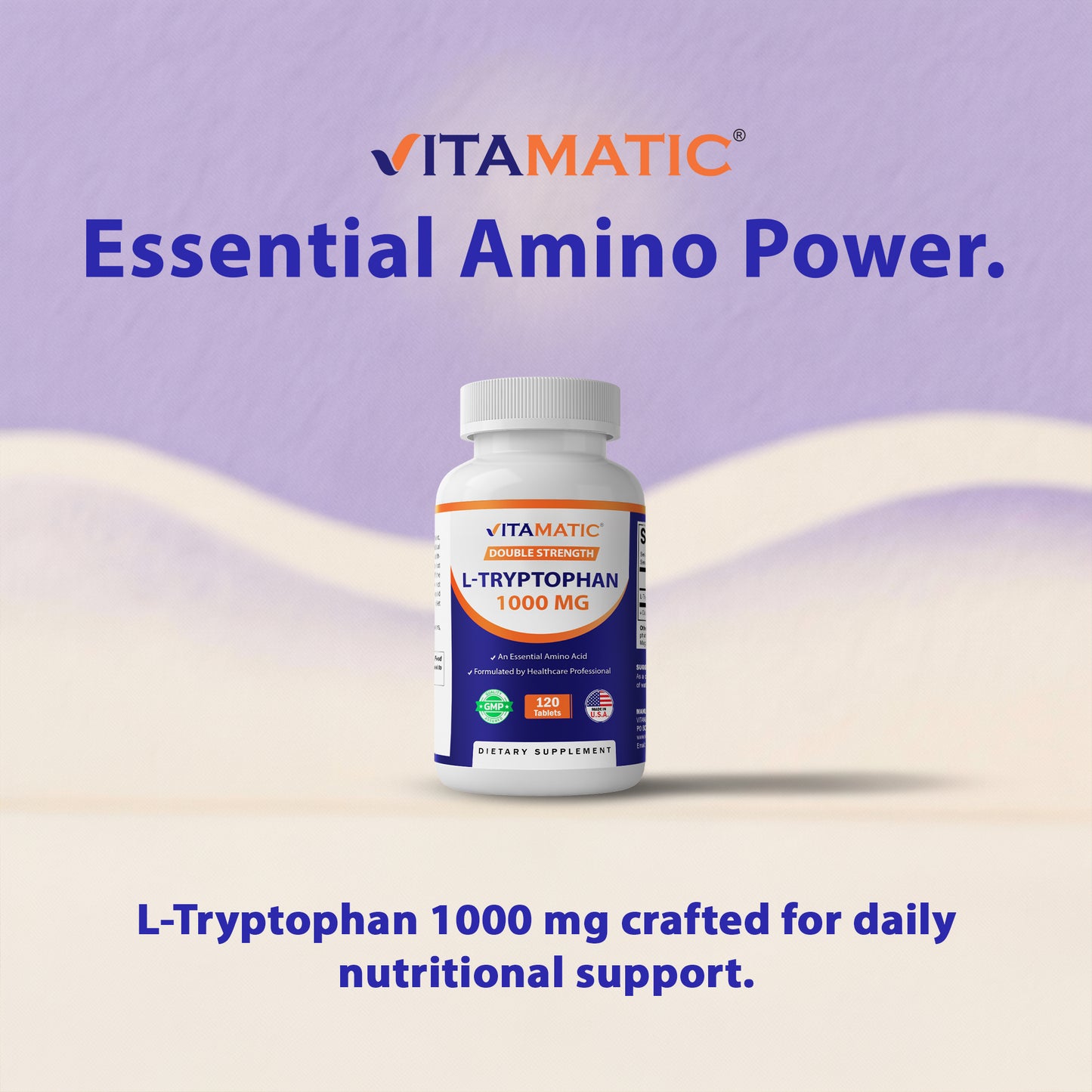 L-Tryptophan 1000mg - 120 Tablets