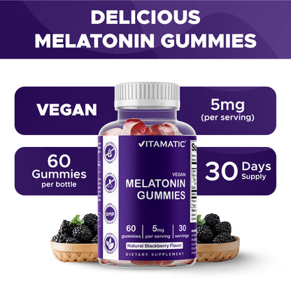 Melatonin 5 mg 60 Vegan Gummies