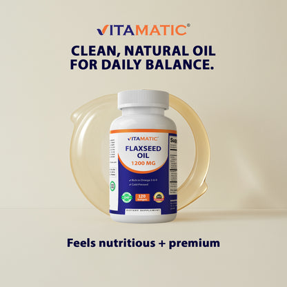 Flaxseed Oil 1200 mg 120 Softgels