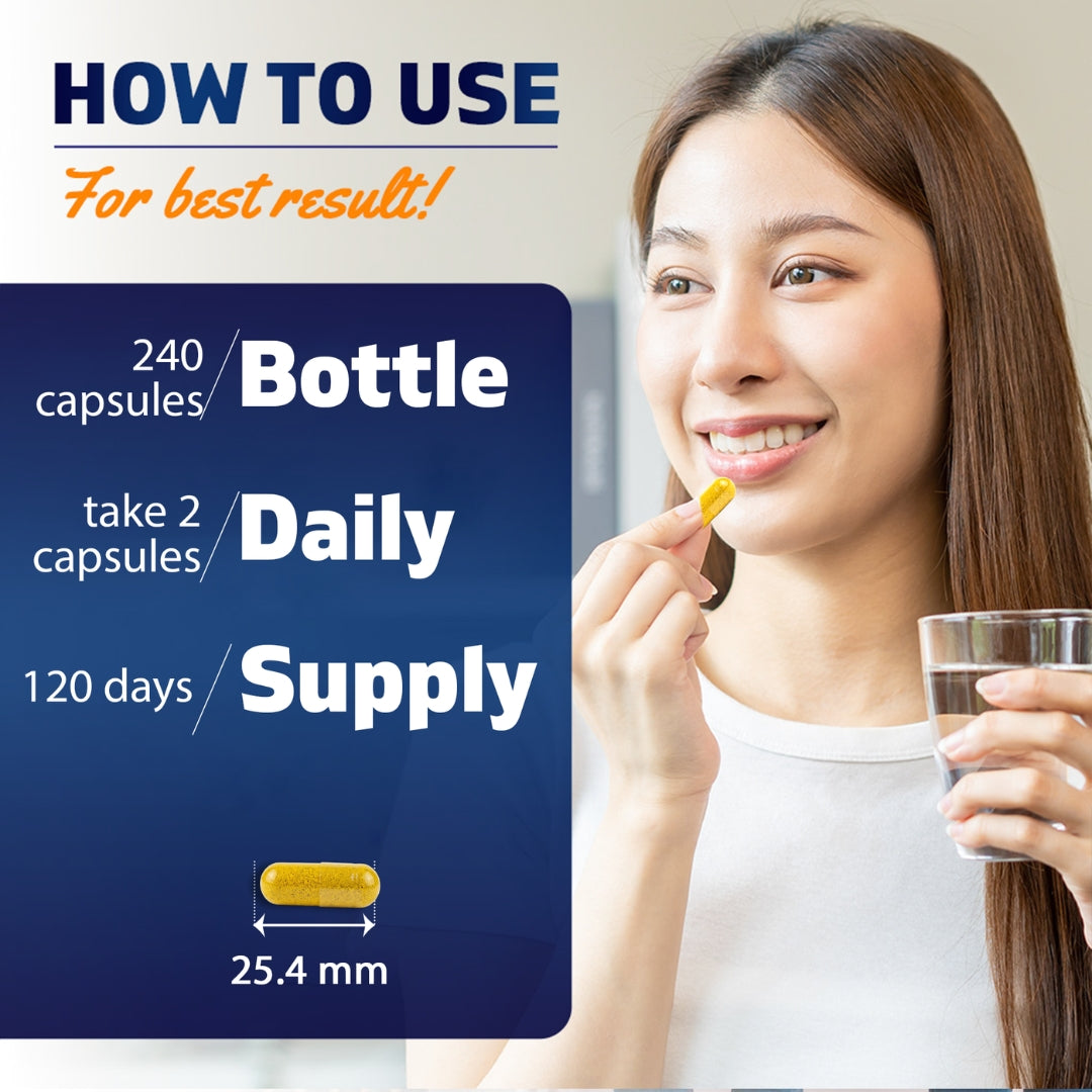 Vitamatic Berberine & Ceylon Cinnamon – Plant-Based Botanical Extract Capsules – Vegetarian, Non-GMO, Gluten-Free – Concentrated Herbal Supplement – 240 Count