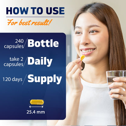 Vitamatic Berberine & Ceylon Cinnamon – Plant-Based Botanical Extract Capsules – Vegetarian, Non-GMO, Gluten-Free – Concentrated Herbal Supplement – 240 Count