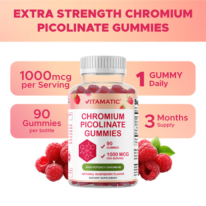 Vitamatic Chromium Picolinate 1000 mcg - 90 Gummies