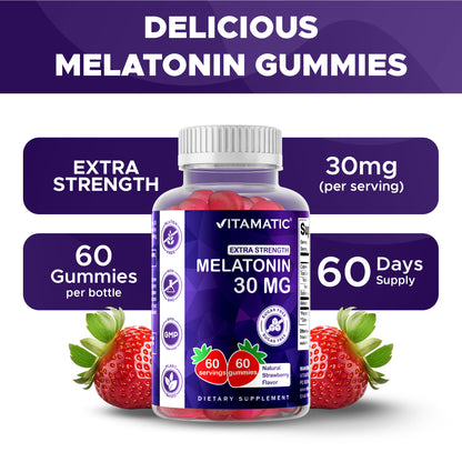Sugar Free Melatonin 30mg - 60 Gummies