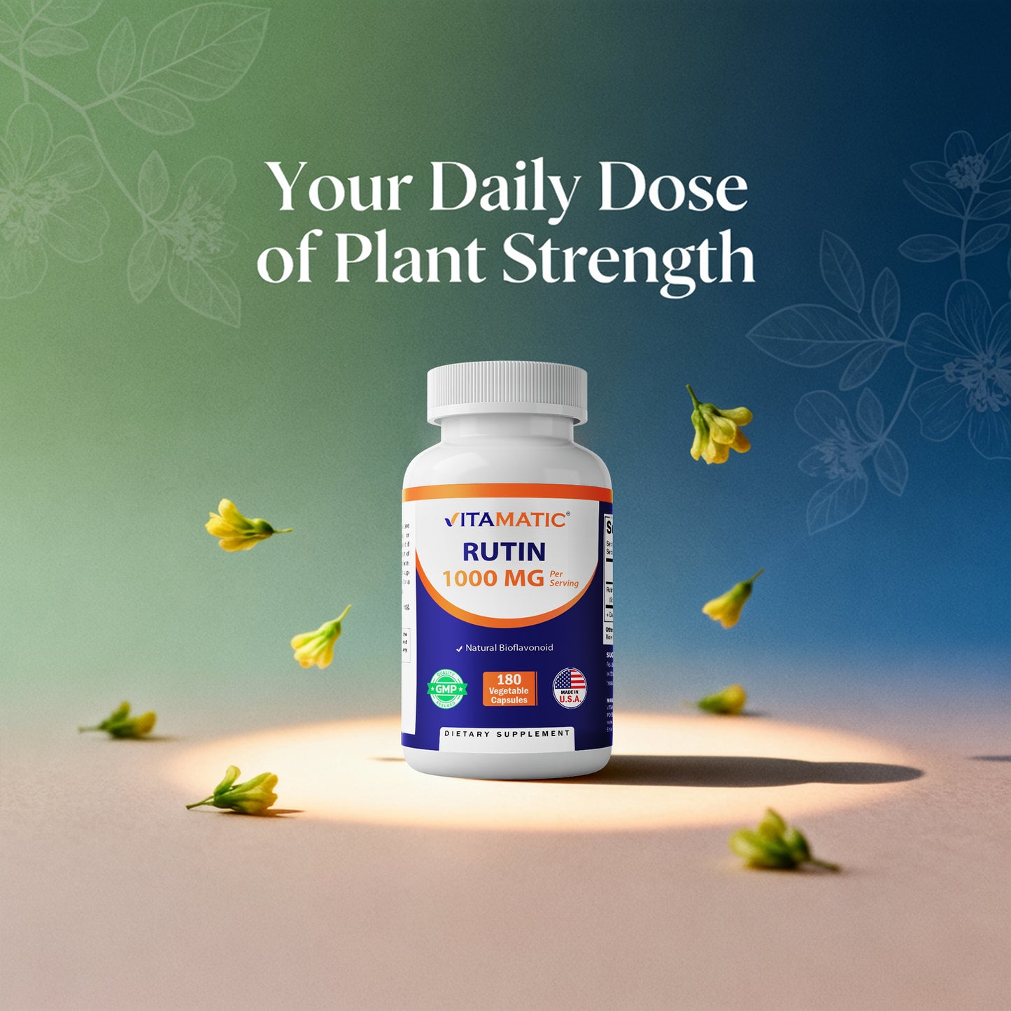 Rutin 1000mg Supplement - 180 Capsules